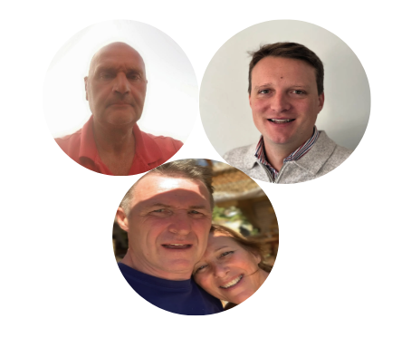 Dennis, Didier, Sophie et Philippe